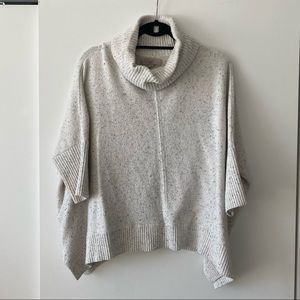 Loft Tunic/Poncho Turtleneck Sweater